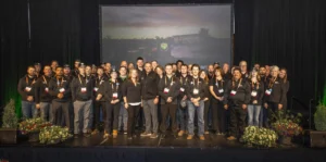 RJ Landscaping team on stage
